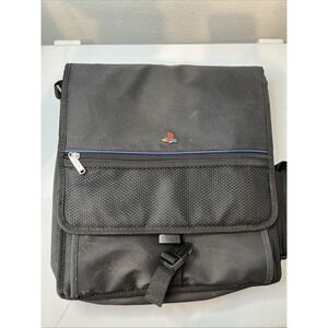 Vintage Sony Playstation PS1 PS2 Official Black Messenger Bag System Carry Case